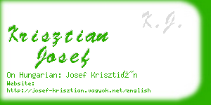 krisztian josef business card